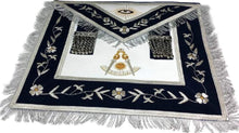 Charger l&#39;image dans la galerie, Masonic Past Master Apron Gold and Silver Hand Embroidery Apron | Regalia Lodge