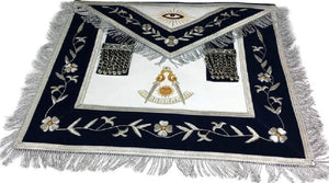 Masonic Past Master Apron Gold and Silver Hand Embroidery Apron | Regalia Lodge