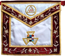 画像をギャラリービューアに読み込む, Hand Embroidered Masonic Royal Arch PHP Apron | Regalia Lodge