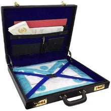 画像をギャラリービューアに読み込む, Masonic Regalia MM/WM and Provincial Past Master Apron Briefcase with Yellow Embroidery | Regalia Lodge