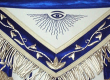 Charger l&#39;image dans la galerie, Masonic Past Master Apron Blue Silk Border Silver | Regalia Lodge