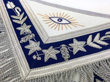 Afbeelding in Gallery-weergave laden, Masonic Grand Lodge Past Master Apron Gold &amp; Silver Hand Embroidery Apron | Regalia Lodge