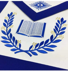 Masonic Blue Lodge Officers Aprons with wreath - Set of 12 Aprons | Regalia Lodge