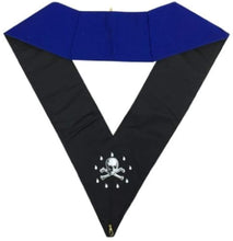 Load image into Gallery viewer, Blue Lodge Officers Collar Set of 12 Machine Embroidery Collars | Regalia Lodge