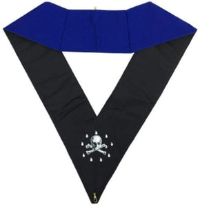 Blue Lodge Officers Collar Set of 12 Machine Embroidery Collars | Regalia Lodge