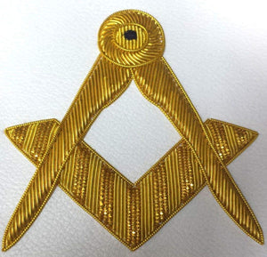 Masonic Hand Embroidered Bullion & Wire Made Master Mason Red Apron | Regalia Lodge
