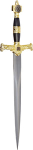 21" Short King Solomon Israel Sword Fantasy Medieval Dagger Medieval Sword with Scabbard |  Masonic Short Sword |  antique masonic knights templar sword |  Golden Masonic Sword | Masonic Sword for sale | Knights Templar Swords and Masonic Swords