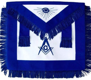 Masonic Master Mason Blue Lodge Apron Blue With Fringe | Regalia Lodge