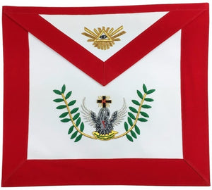 Masonic Rose Croix 18th Degree Handmade embroidery Apron, Gauntlets and Collar Set | Regalia Lodge