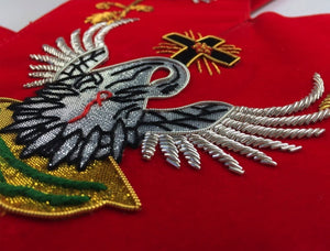 Masonic Rose Croix 18th Degree Handmade embroidery Apron, Gauntlets and Collar Set | Regalia Lodge