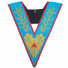 Charger l&#39;image dans la galerie, Masonic Officer&#39;s collar Memphis Misraim Worshipful Master Hand Embroidered | Regalia Lodge