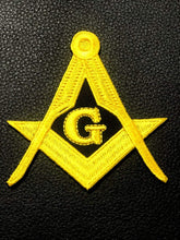Load image into Gallery viewer, Masonic Regalia MM/WM and Provincial Apron Briefcase with Yellow Square Compass and G | Regalia Lodge