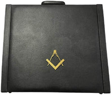 Load image into Gallery viewer, Masonic Regalia MM/WM and provincial Apron Briefcase with Yellow Square and Compass | Regalia Lodge