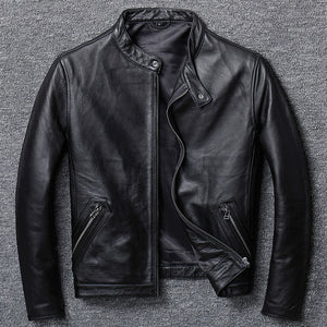 First Layer Cowhide Leather  Jacket, Pure Leather Jacket for Mens