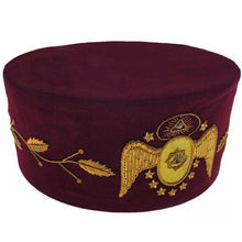Cargar imagen en el visor de la galería, 95th Degree Scottish Rite Hand Embroidered Masonic Cap | Regalia Lodge