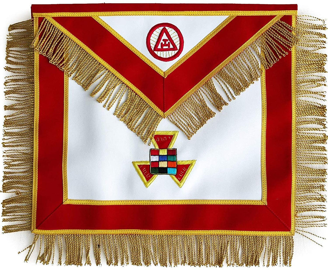 Masonic Royal Arch Past High Priest Apron PHP with Fringe Hand Embroidered | Regalia Lodge