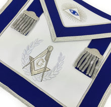 Load image into Gallery viewer, Masonic Blue Lodge Master Mason Apron Set Apron,Collar gauntlets (Cuffs) | Regalia Lodge