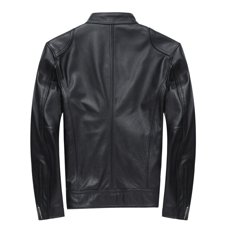 PU leather men's casual Jacket-Leather jacket for mens – Regalia Lodge