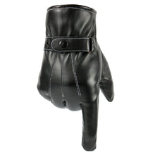 Afbeelding in Gallery-weergave laden, Leather touch gloves-Leather Gloves for Mens -  luxury leather gloves-Leather Gloves for Mens Black Leather Touch Screen Gloves  dents gloves  formal leather gloves  luxury leather gloves