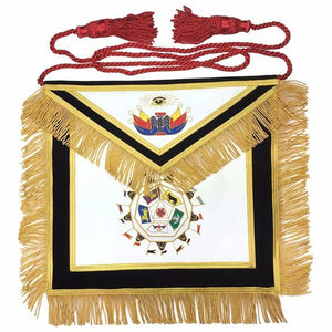 Masonic SCOTTISH RITE 32nd Degree Apron Hand Embroidery Master of Royal Secret | Regalia Lodge
