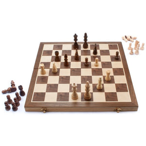 15" Magnetic Folding Wooden Chess Board Game Set | Regalia Lodge