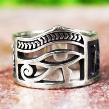 Load image into Gallery viewer, Mysterious Retro Eye Alloy Masonic Ring