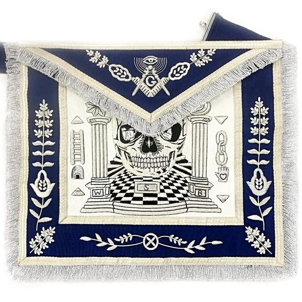 Masonic store Regalia Blue Lodge Past Master Gold Machine Embroidery Red Apron