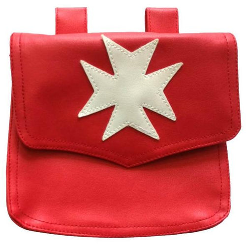 Knights Malta Alms Bag Red | Regalia Lodge