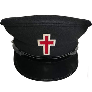 Knights Templar Dress Caps Black Silver | Regalia Lodge