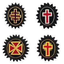 画像をギャラリービューアに読み込む, Knights Templar Chapeau Rosettes - Bullion Embroidery | Regalia Lodge