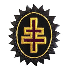 Cargar imagen en el visor de la galería, Knights Templar Chapeau Rosettes - Bullion Embroidery | Regalia Lodge