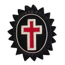 Cargar imagen en el visor de la galería, Knights Templar Chapeau Rosettes - Bullion Embroidery | Regalia Lodge