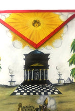 Load image into Gallery viewer, Hand-Painted Masonic Lambskin Apron | Regalia Lodge