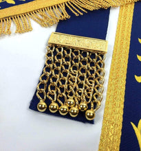 Load image into Gallery viewer, Masonic Blue Lodge G Master Mason Gold Machine Embroidery Apron | Regalia Lodge