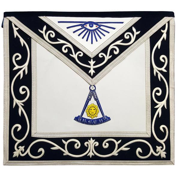 Masonic Regalia Blue Lodge Past Master Masons Silk Threaded Masonic Apron | Regalia Lodge