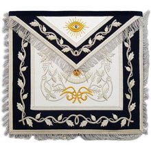 Charger l&#39;image dans la galerie, Masonic Regalia Past Master  Apron Gold &amp; Silver Hand Unique Masons Regalia Embroidery Apron | Regalia Lodge