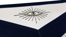 Load image into Gallery viewer, Past Master Masons Masonic Apron Silver Bullion Hand Embroidery with Fringe- Masonic Regalia master mason Hand Embroidery Apron | Regalia Lodge