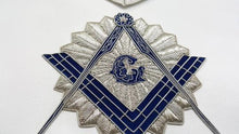 画像をギャラリービューアに読み込む, Past Master Mason Regalia Bullion Rays Embroidered Masonic Apron - Royal Blue | Regalia Lodge