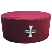 Cargar imagen en el visor de la galería, Masonic Knight Templar KT Cap/Hat with Cross | Regalia Lodge