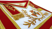 Load image into Gallery viewer, Past High Priest PHP Master Mason Embroidery apron with Tassel-Royal Arch Regalia Masonic Apron | Regalia Lodge