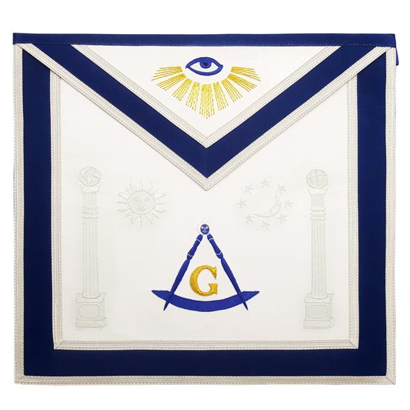Past Master Masonic Regalia Apron – Master Masons Regalia Hand Embroidered Sun Moon Pillars Royal Blue Masonic  Apron | Regalia Lodge