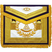 Load image into Gallery viewer, Past Master Masons Regalia Mylar Embroidered Masonic Apron - Purple | Regalia Lodge
