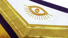 Charger l&#39;image dans la galerie, Past Master Masons Regalia Mylar Embroidered Masonic Apron - Purple | Regalia Lodge