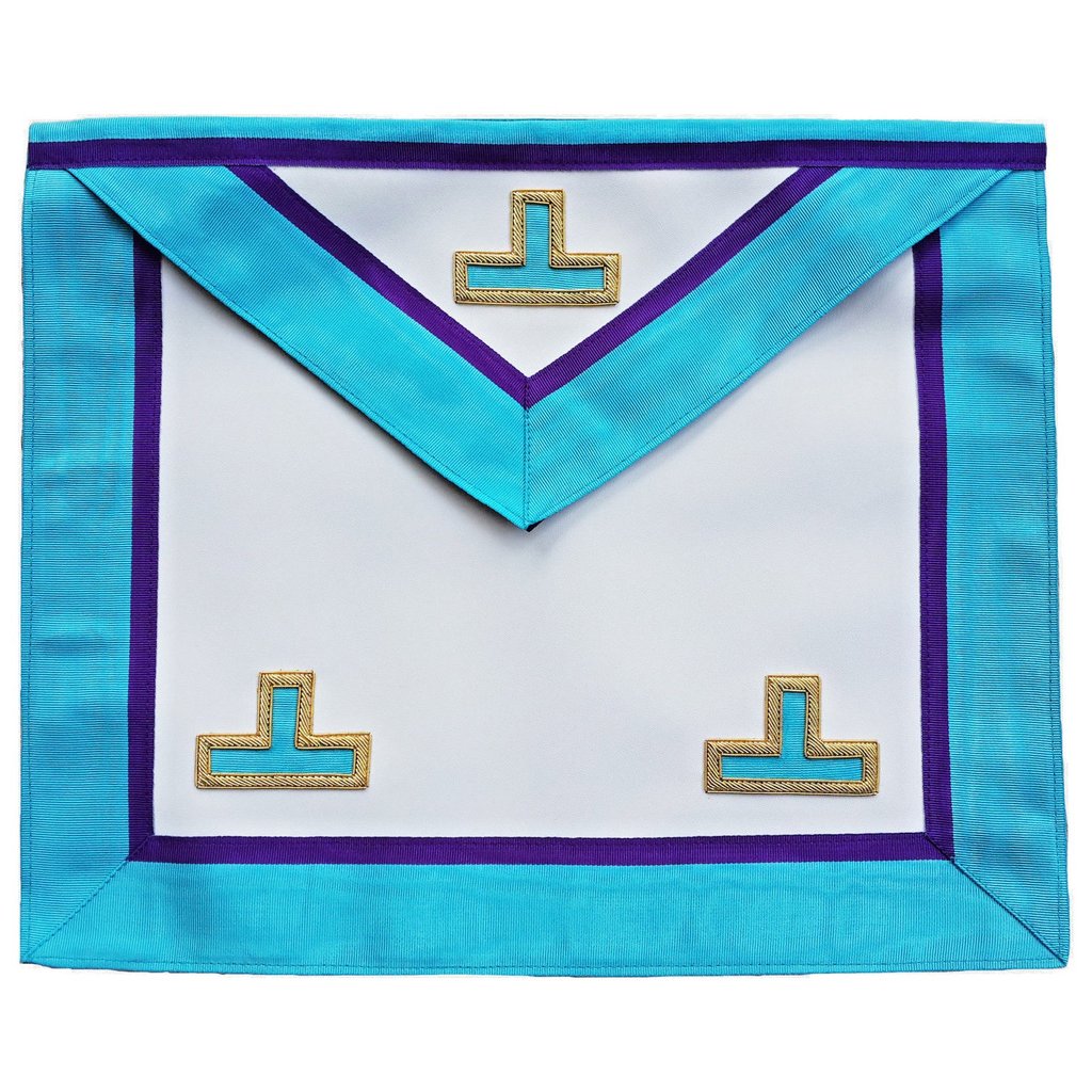 Masonic Memphis Misraim Rite Worshipful Master Apron Hand Embroidered | Regalia Lodge