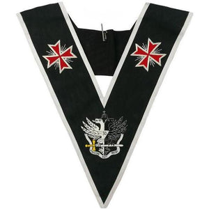 Masonic collar - AASR - 30th degree - Templar Cross & Bicephalic Eagle | Regalia Lodge