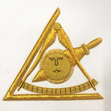 Charger l&#39;image dans la galerie, Masonic Council Past Illustrious Master Apron Hand Embroidered | Regalia Lodge