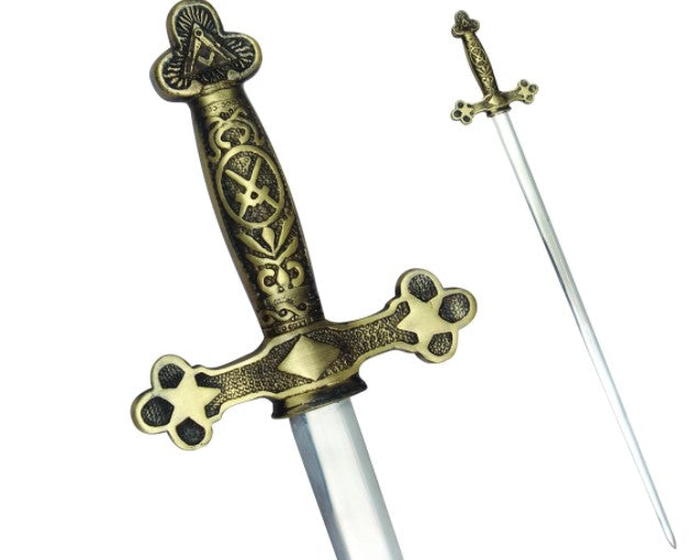 Masonic Ceremonial Sword Square Compass Cross Swords + Free Case | Regalia Lodge