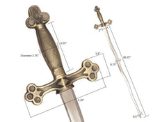 Load image into Gallery viewer, Masonic Ceremonial Snake Flaming Sword Square Compass G + Free Case | Regalia Lodge