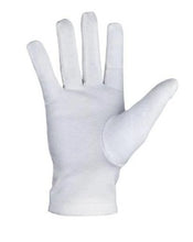 Load image into Gallery viewer, Masonic Crossed Trowels Machine Embroidery White Cotton Gloves (2 Pairs) | Regalia Lodge