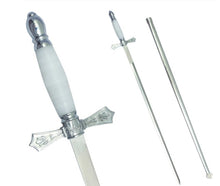 Load image into Gallery viewer, Masonic Sword with White Hilt and Silver Scabbard + Free Case | Regalia Lodge